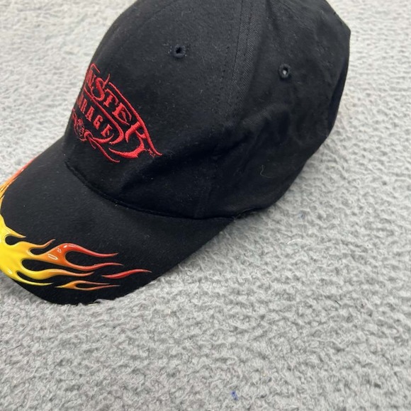 Monster Garage Hat Cap Mens One Size Strapback Flames Skull - Picture 3 of 10